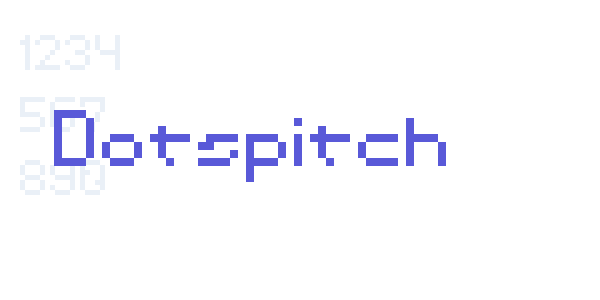 Dotspitch font free