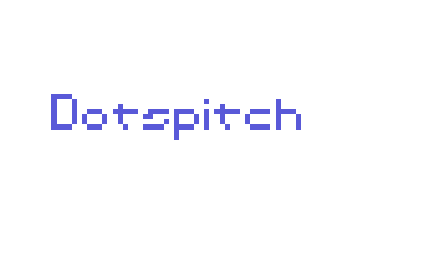 Dotspitch Font