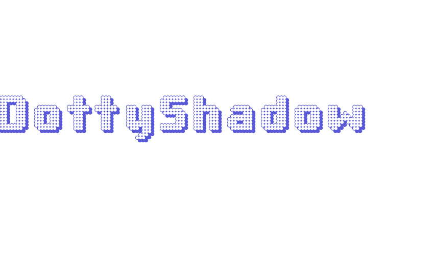 DottyShadow Font Download