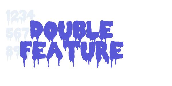 Double Feature font free