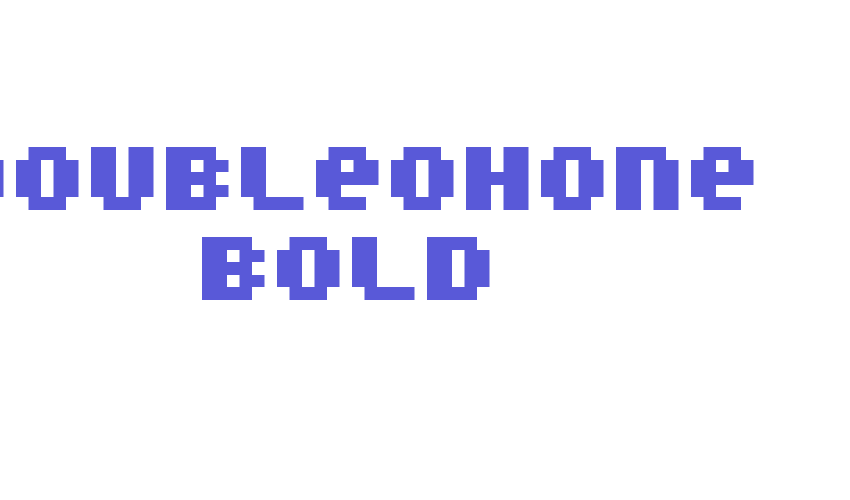 DoubleOhOne Bold Font Download