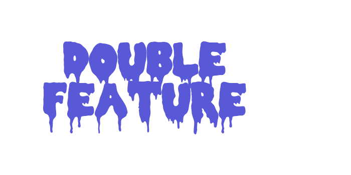 Double Feature Font Download