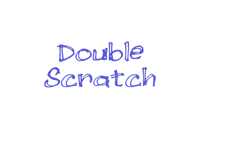 Double Scratch Font