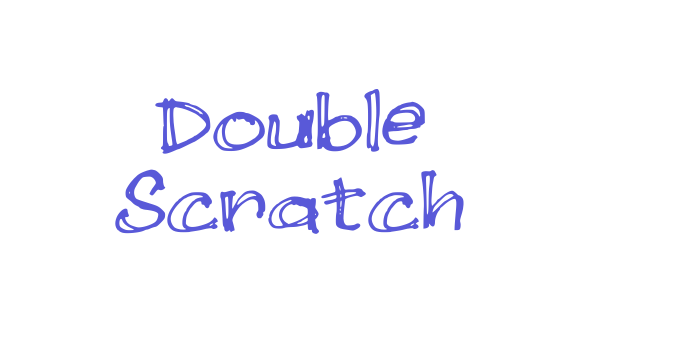 Double Scratch Font Download