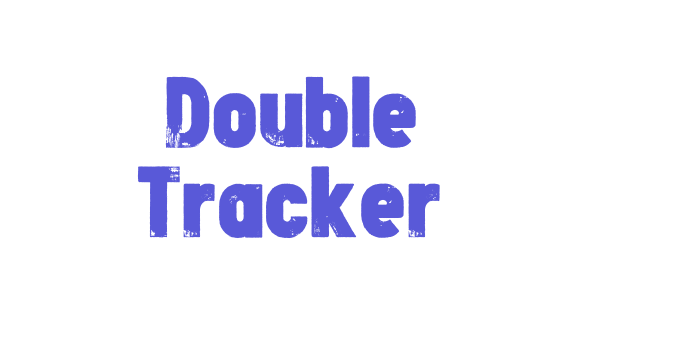 Double Tracker Font