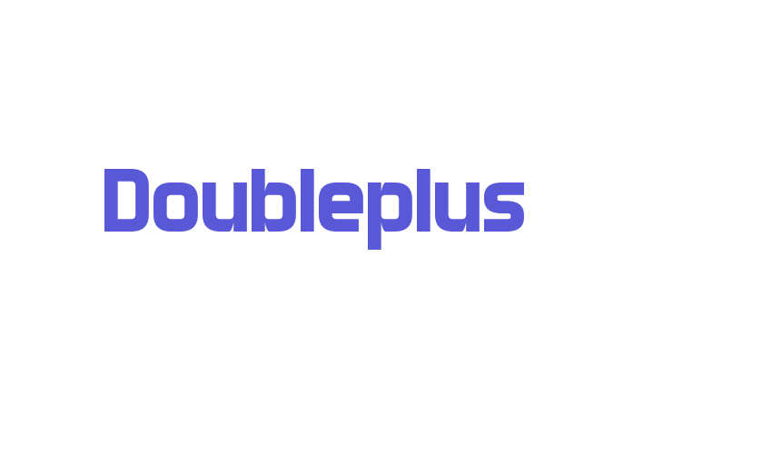 Doubleplus Font