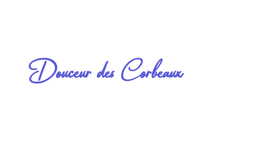 Douceur des Corbeaux Font