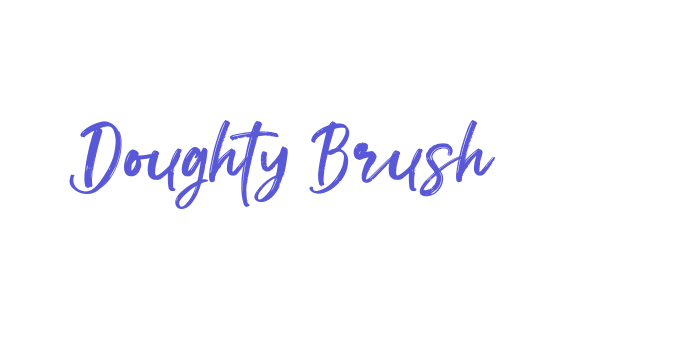 Doughty Brush Font Download