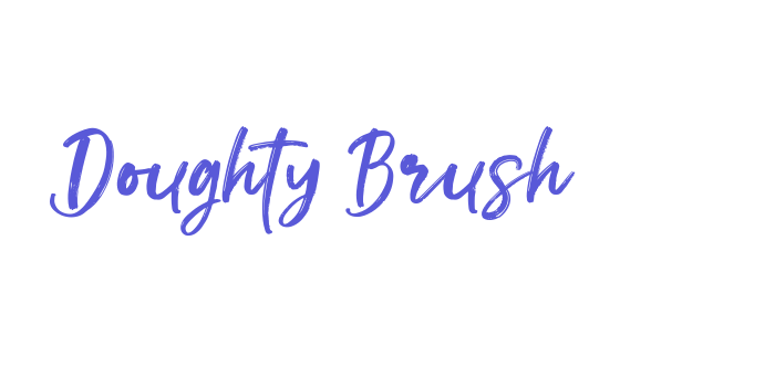 Doughty Brush Font