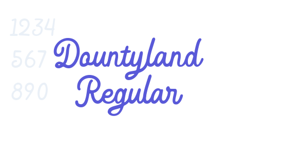 Dountyland Regular font free