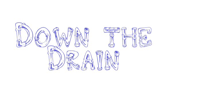 Down the Drain Font Download