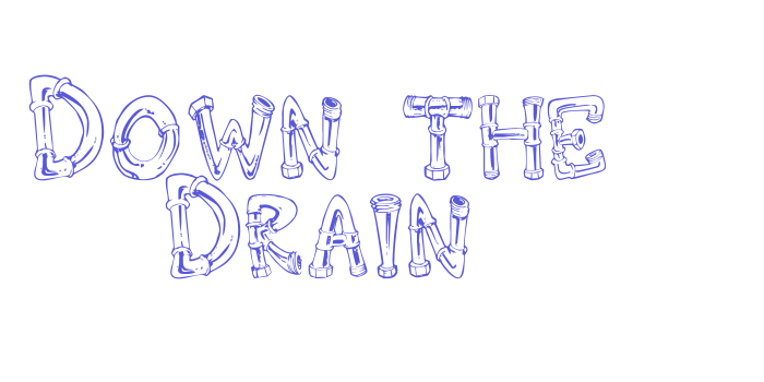 Down the Drain Font