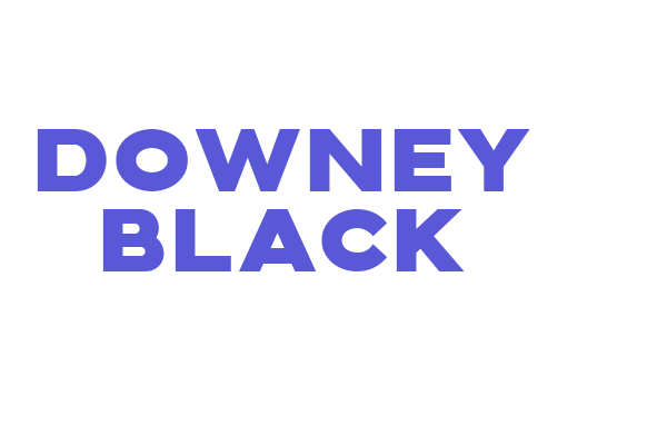 Downey Black Font