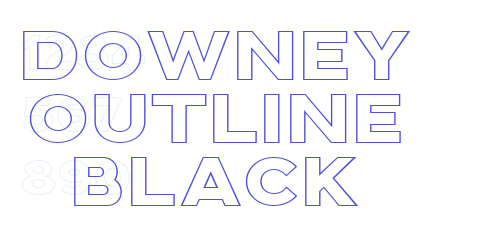 Downey Outline Black-font-download