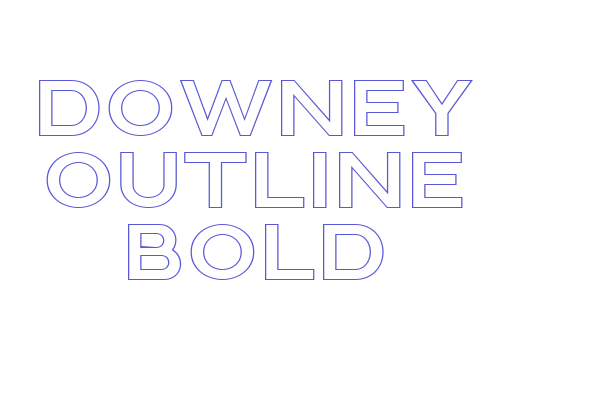 Downey Outline Bold Font