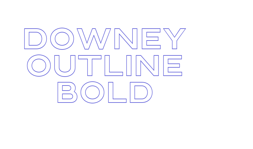 Downey Outline Bold Font Download