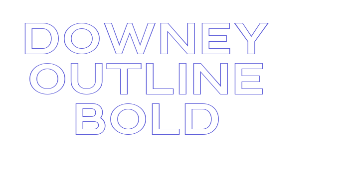 Downey Outline Bold Font Download