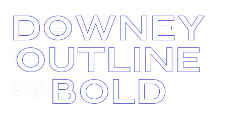 Downey Outline Bold-font-download