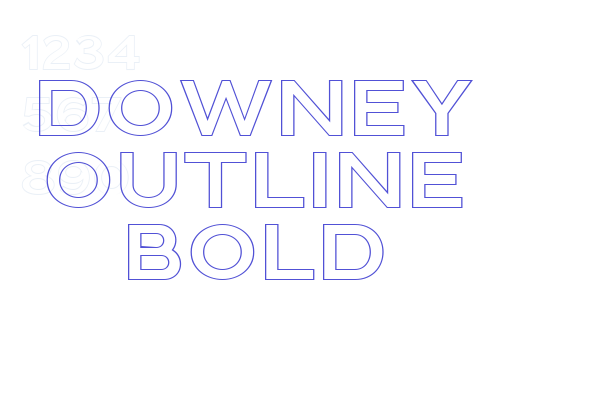 Downey Outline Bold
