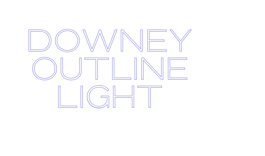 Downey Outline Light Font Download