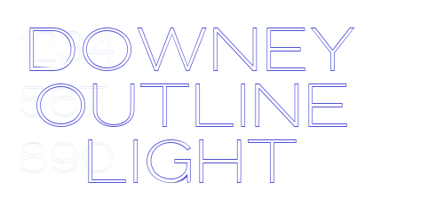 Downey Outline Light-font-download