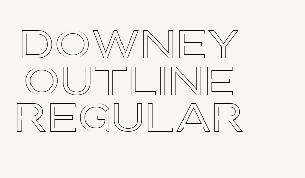 Downey Outline Regular Font