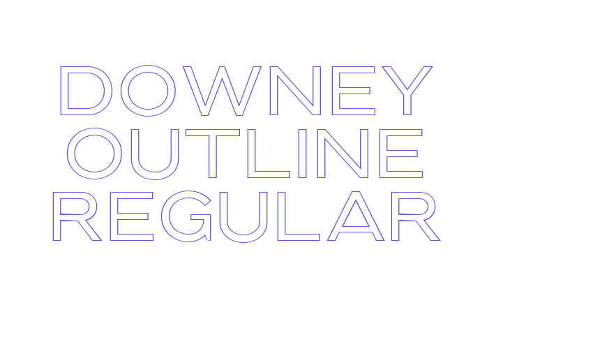 Downey Outline Regular Font Download