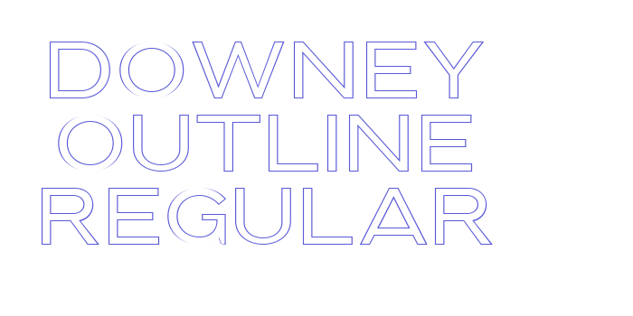 Downey Outline Regular Font Download