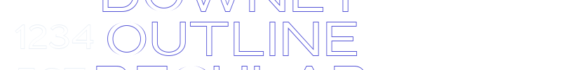 Downey Outline Regular-font