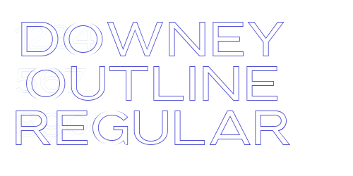 Downey Outline Regular-font-download