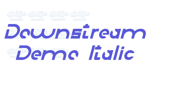 Downstream Demo Italic font free