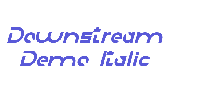 Downstream Demo Italic Font Download