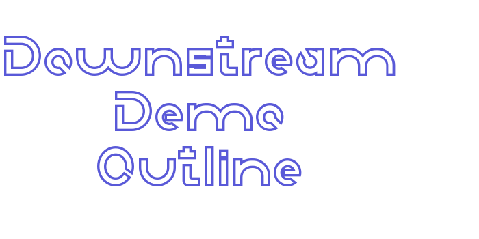 Downstream Demo Outline Font Download