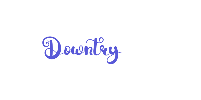 Downtry Font