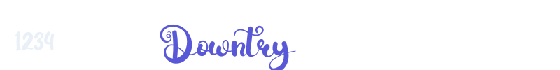 Downtry font