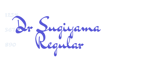 Dr Sugiyama Regular font free