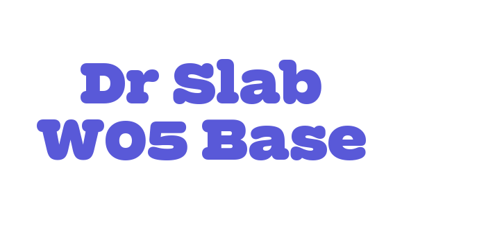 Dr Slab W05 Base Font Download