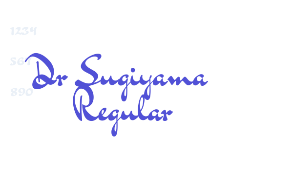 Dr Sugiyama Regular Font Download