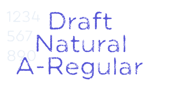 Draft Natural A-Regular font free