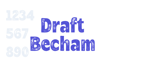 Draft Becham-font-download