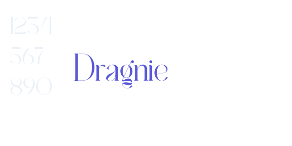 Dragnie font free