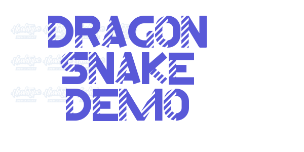 Dragon Snake Demo font free