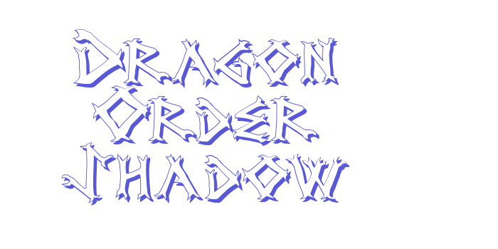 Dragon Order Shadow Font Download