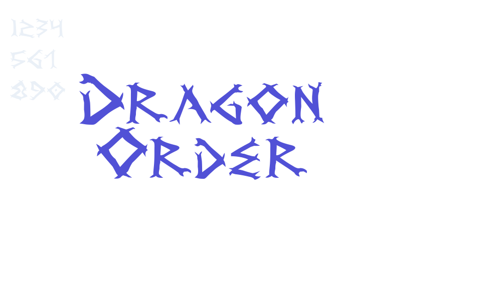 Dragon Order-font-download