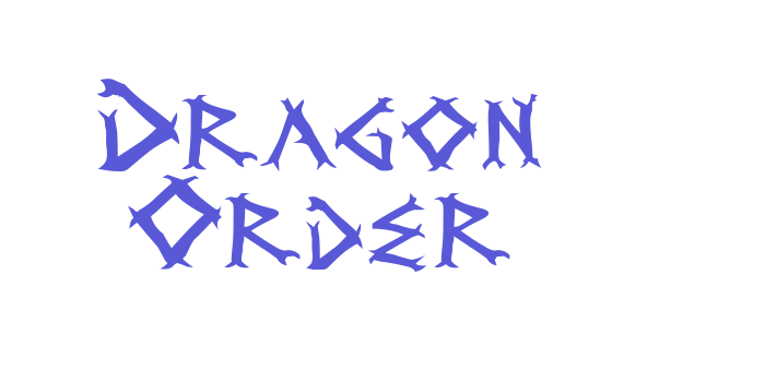 Dragon Order Font