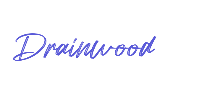 Drainwood Font