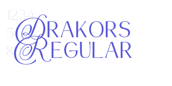 Drakors Regular font free