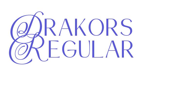 Drakors Regular Font