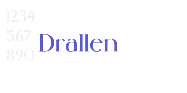 Drallen font free