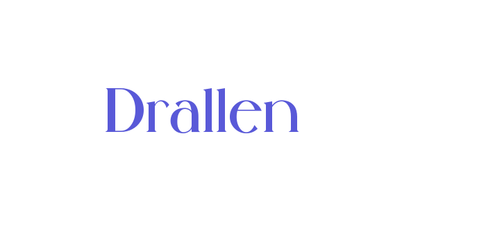 Drallen Font Download